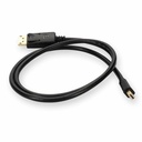 AddOn 3ft Mini-DisplayPort 1.2 Male to DisplayPort 1.2 Male Black Cable For Resolution Up to 3840x2160 (4K UHD)