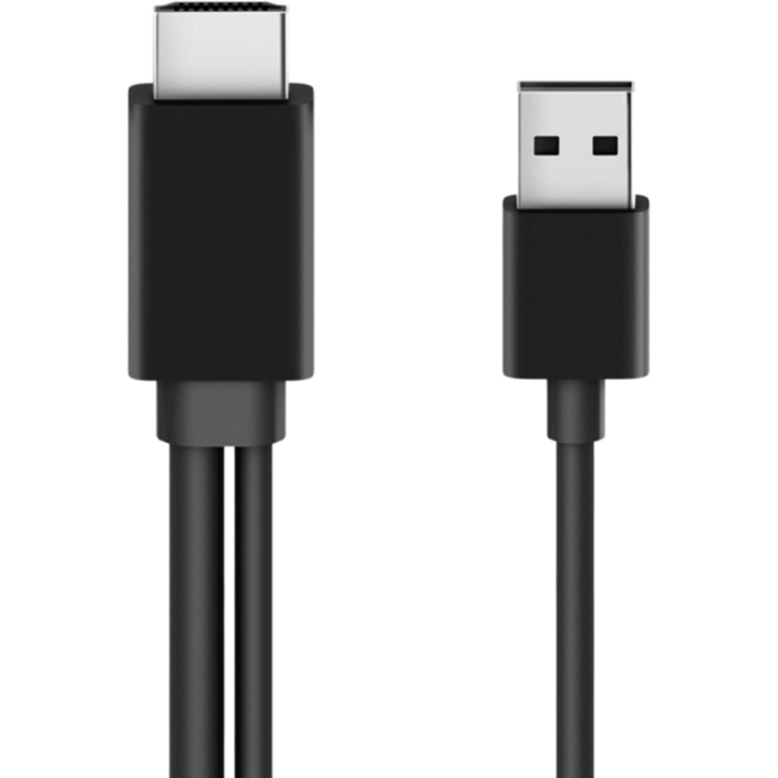 Belkin Multiport to HDMI Digital AV Adapter - 7.87 ft HDMI/Mini DisplayPort/USB/VGA A/V Cable for Audio/Video Device, Projector, Monitor, Notebook - First End: 1 x Mini DisplayPort Digital Audio/Video - Male, 1 x 15-pin HD-15 VGA - Male, 1 x HDMI Digital Audio/Video - Male, 1 x USB Type C - Male - Second End: 1 x HDMI Digital Audio/Video - Male, 1 x Powered USB - Male - Supports up to 3840 x 2160