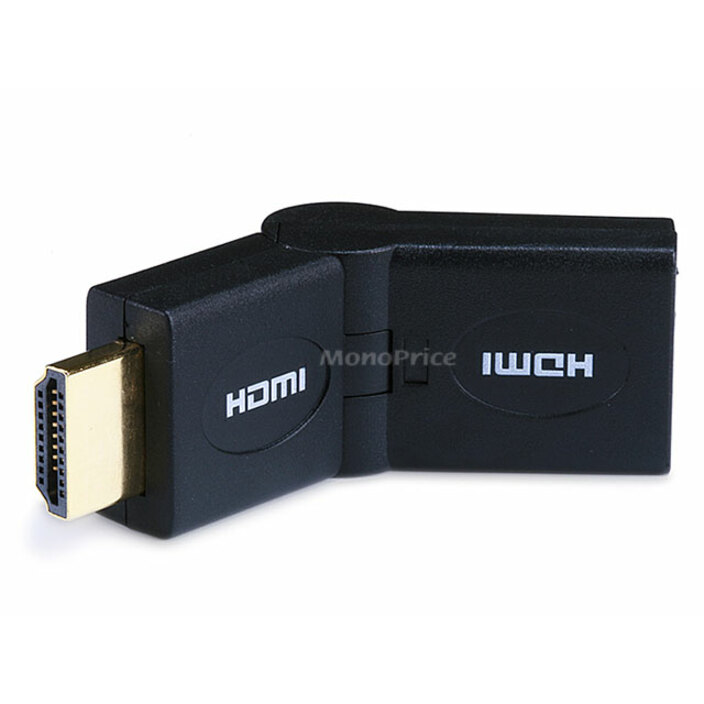Monoprice HDMI Port Saver Adapter (Male to Female) - Swiveling Type