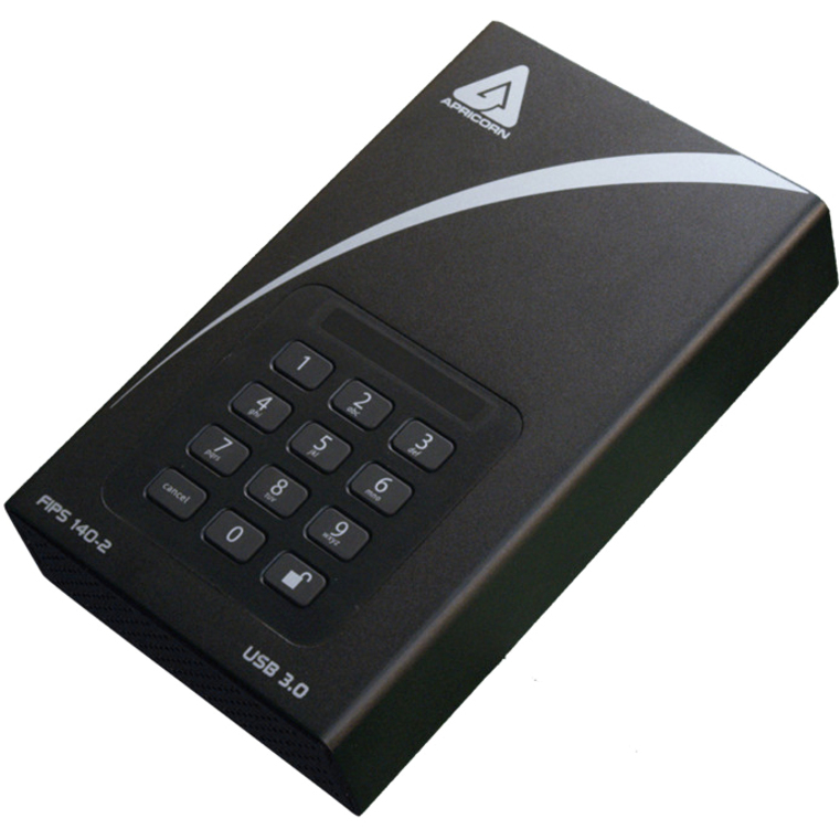 Apricorn Aegis Padlock DT FIPS ADT-3PL256F-4000 4 TB Desktop Hard Drive - 3.5" External - Black
