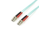 StarTech.com 3m Fiber Optic Cable - 10 Gb Aqua - Multimode Duplex 50/125 - LSZH - LC/LC - OM3 - LC to LC Fiber Patch Cable - Fiber Optic for Network Device - 12.63 GB/s - Patch Cable - 9.84 ft - 1 Pack - 2 x LC Male Network - 2 x LC Male Network - 50/125 µm - Aqua