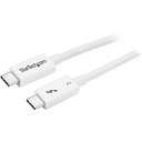 StarTech 1.6ft (50cm) Thunderbolt 3 Cable, 40Gbps, 100W PD, 4K/5K Video, Thunderbolt-Certified, Compatible w/ TB4/USB 3.2/DisplayPort