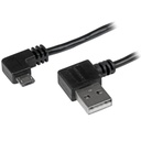 StarTech 1m 3 ft Micro-USB Cable with Right-Angled Connectors - M/M - USB A to Micro B Cable