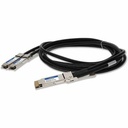 AddOn Cisco® QDD-2QSFP28-400-CU1M Compatible TAA Compliant 200GBase-CU QSFP-DD 200G to 2xQSFP28 100G NRZ Direct Attach Cable (Passive Twinax, 1m)