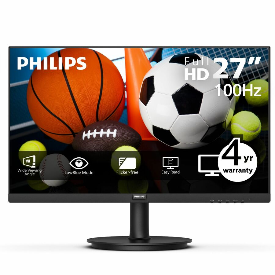 Philips V-line 271V8LBS 27" Class Full HD LED Monitor - 16:9 - Textured Black