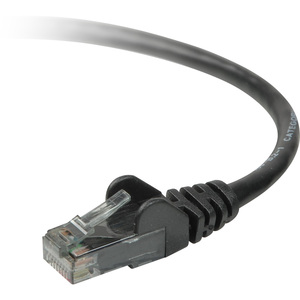 Belkin Cat. 6 UTP Patch Cable - RJ-45 Male - RJ-45 Male - 40ft - Black