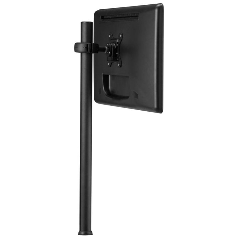 Atdec 29.5in pole desk mount with one display head - Loads up to 26.5lb - VESA 75x75, 100x100