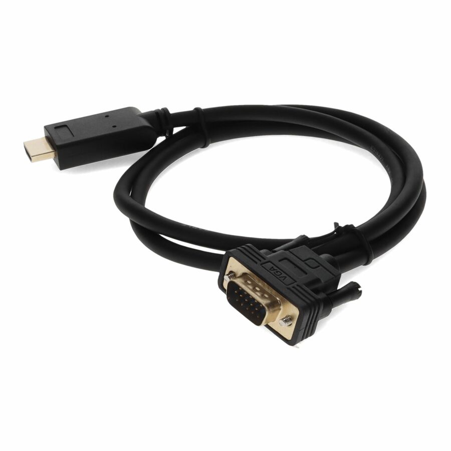 AddOn 3ft HDMI 1.3 Male to VGA Male Black Cable For Resolution Up to 1920x1200 (WUXGA)