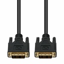 AddOn 6ft DVI-D Single Link-18+1 pin (Male) to DVI-D Single Link-18+1 pin (Male) Black Cable, 1080P 60Hz