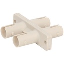 Belkin Fiber Optic Duplex Coupler - 2 x ST Network Female - 2 x ST Network Female