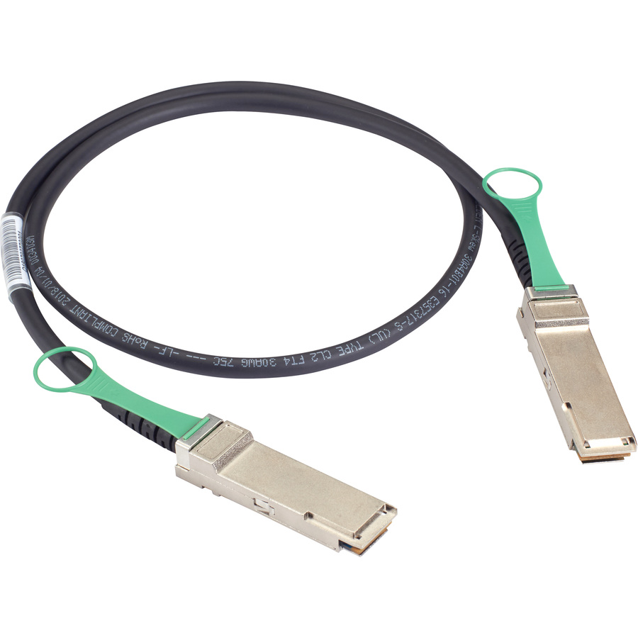 Black Box QSFP+ Network Cable - 6.50 ft QSFP+ Network Cable for Switch, Router, Server, Network Device - First End: 1 x QSFP+ Network - Male - Second End: 1 x QSFP+ Network - Male - 40 Gbit/s - CL2 - Black