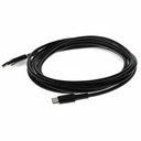 AddOn 1.0m (3.3ft) USB C Male to USB A 2.0 Male Sync and Charge Black Cable