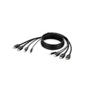 Belkin Dual HDMI High Retention + USB A/B + Audio Passive Combo KVM Cable