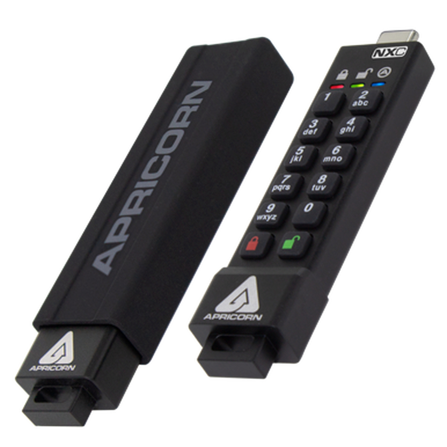 Apricorn Aegis Secure Key 3NXC 128GB USB 3.2 (Gen 1) Type C Flash Drive
