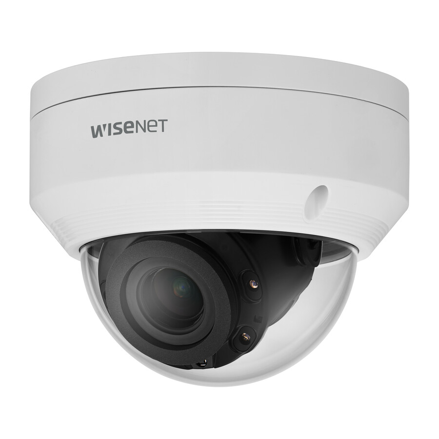 Wisenet ANV-L7082R 4 Megapixel Network Camera - Color - Dome - White