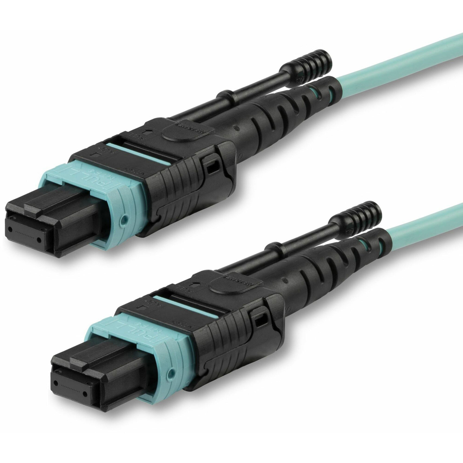 StarTech 1m (3ft) MTP(F)/PC OM3 Multimode Fiber Optic Cable, OFNP Plenum, 50/125µm, 40G, Low Insertion Loss, MPO Fiber Jumper Cord