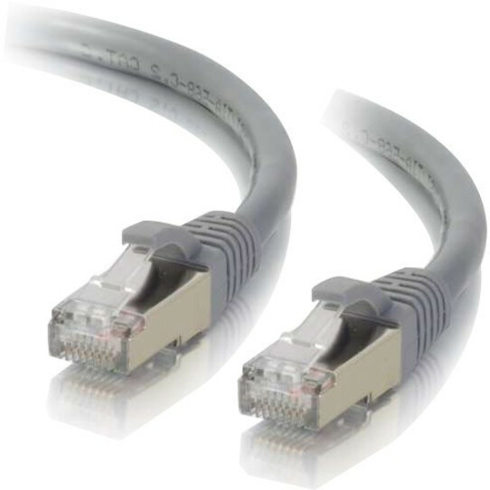 Rocstor CAT6a Ethernet Cable - 10GbE RJ45 - 25 ft Category 6a Network Cable for Network Device - First End: 1 x RJ-45 Network - Male - Second End: 1 x RJ-45 Network - Male - 10 Gbit/s - Patch Cable - Shielding - 24 AWG - Gray