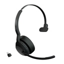 Jabra Evolve2 55 Headset - Mono - Wireless - Bluetooth - 98.4 ft - 20 Hz to 20 kHz - On-ear - Monaural - Supra-aural - MEMS Technology, Noise Cancelling Microphone - Noise Canceling