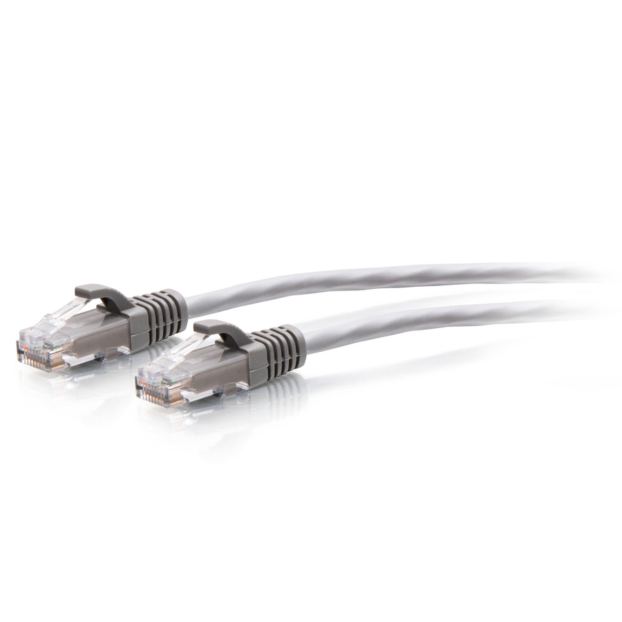 C2G 12ft (3.6m) Cat6a Snagless Unshielded (UTP) Slim Ethernet Patch Cable - Gray - RJ45 - M/M