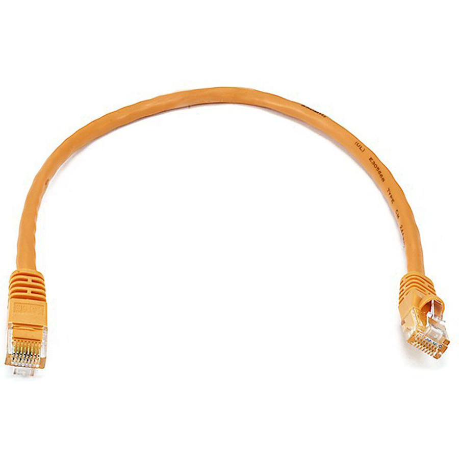 Monoprice Cat6 24AWG UTP Ethernet Network Patch Cable, 1ft Orange