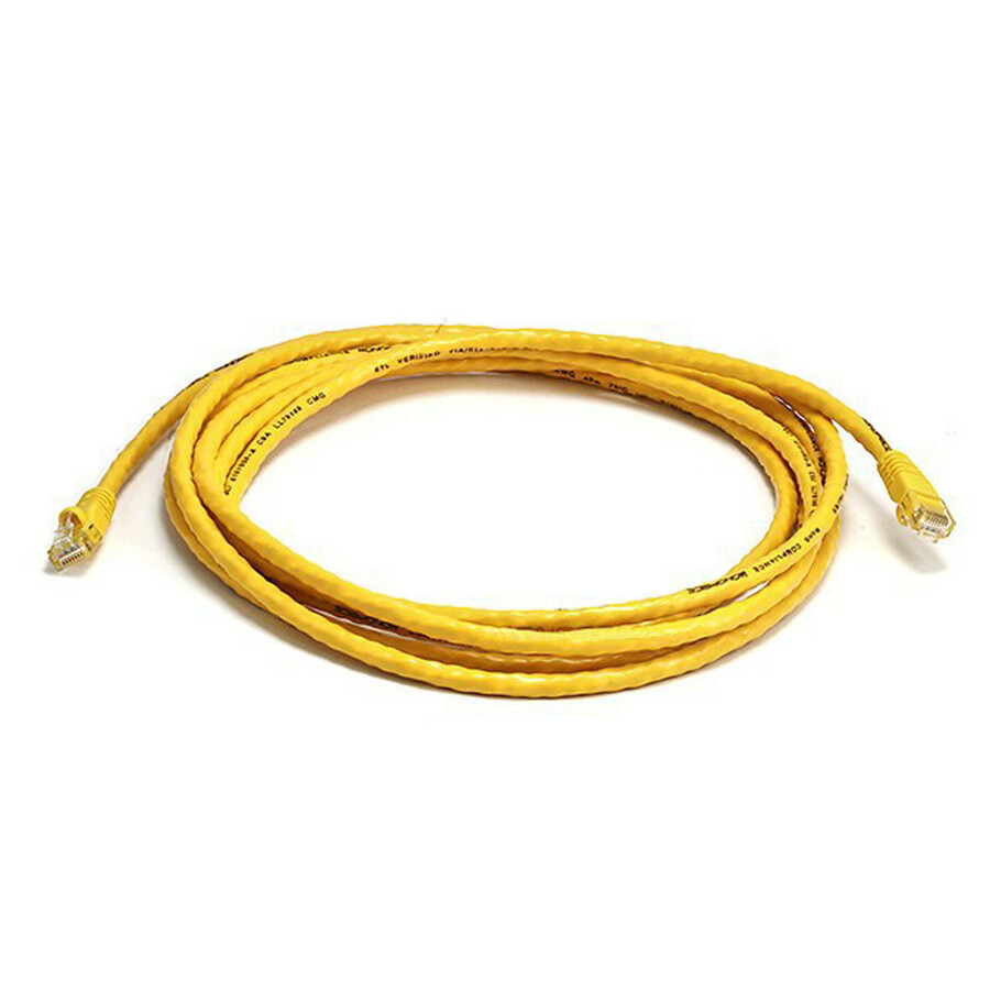 Monoprice Cat5e 24AWG UTP Ethernet Network Patch Cable, 10ft Yellow