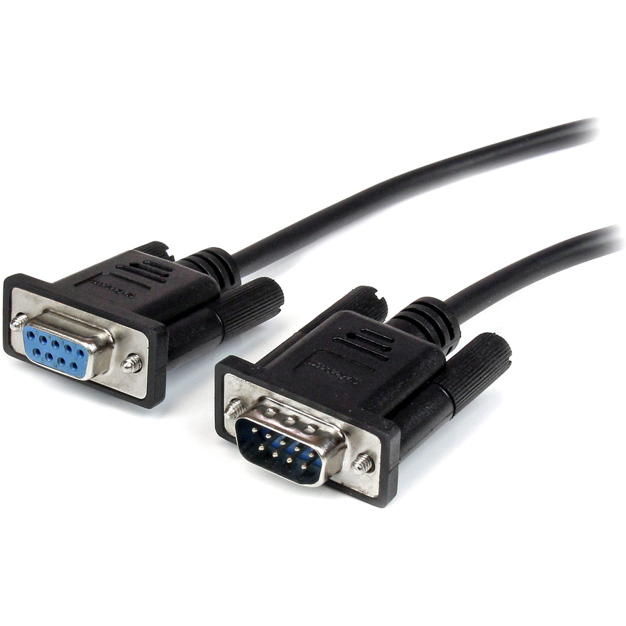 StarTech 0.5m Black Straight Through DB9 RS232 Serial Cable - M/F