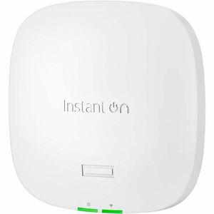 HPE Instant On AP32 Tri Band IEEE 802.11ax 3.60 Gbit/s Wireless Access Point - Indoor - 2.40 GHz, 5 GHz, 6 GHz - MIMO Technology - 1 x Network (RJ-45) - 2.5 Gigabit Ethernet - 11 W - Ceiling Mountable, Wall Mountable, Rail-mountable, Flush Mount