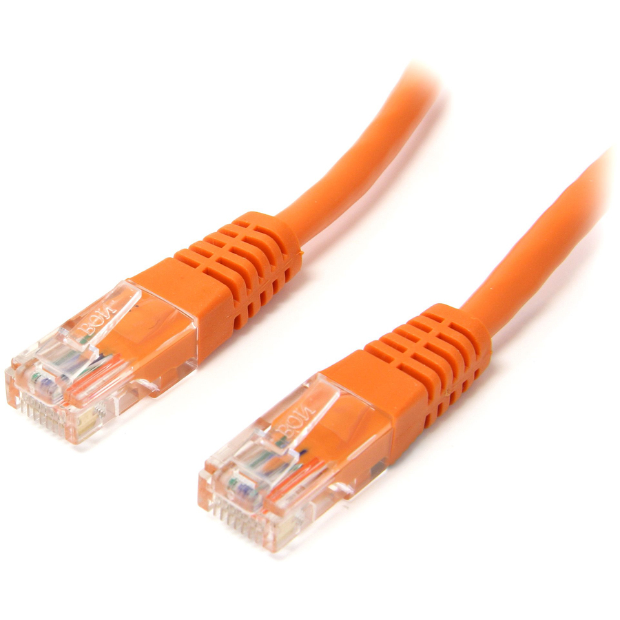 StarTech Cat. 5E UTP Patch Cable - 15ft - 1 x RJ-45, 1 x RJ-45 - Category 5e Patch Cable Molded External - Orange