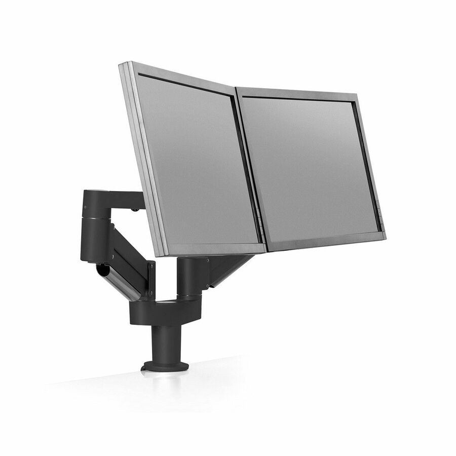 HAT Design Works 7Flex 7FLEX-DUAL-ETUS-104 Mounting Arm for Monitor - Vista Black - Landscape/Portrait - TAA Compliant