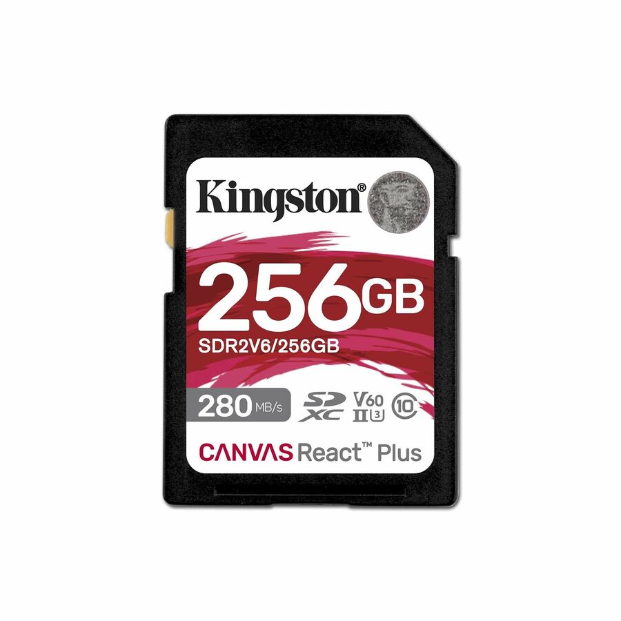 Kingston Canvas React Plus 256 GB Class 10/UHS-II (U3) V60 SDXC