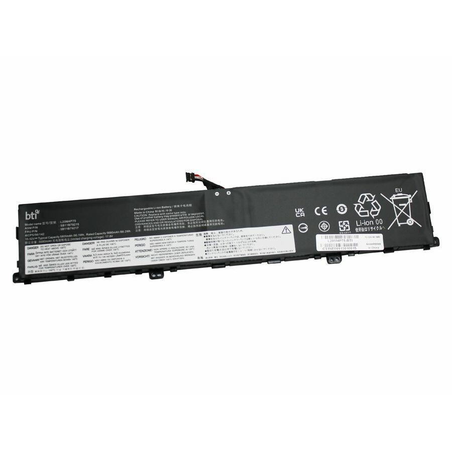BTI L20M4P75-BTI 15.52V 90.1WHR LI-ION BATTERY L20D4P75, L20M4P75, SB11B79215, SB11B79216, 5B11B79217, 5B11B79218