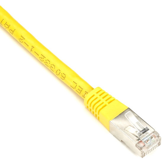 Black Box CAT5e 100-MHz Stranded Patch Cable Slim Molded Boot - F/UTP, CM PVC, Yellow, 6FT
