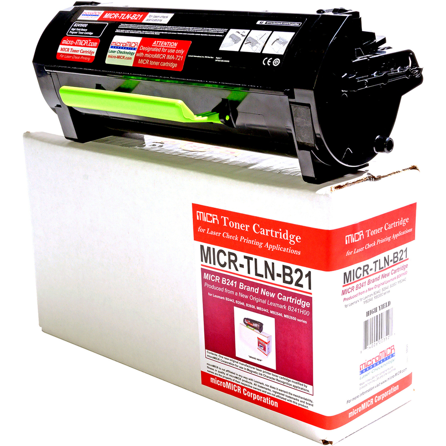 microMICR MICR Standard Yield Laser Toner Cartridge B241H00 - Black - 1 Each