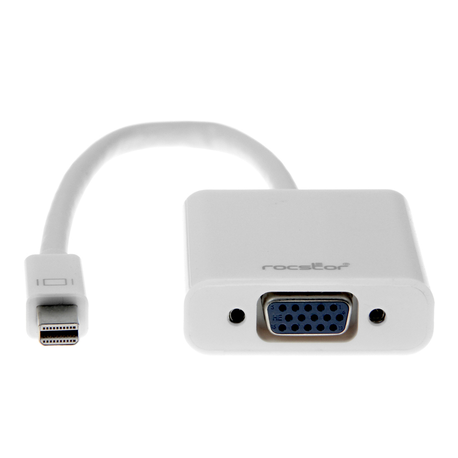 Rocstor Mini Displayport to VGA Adapter for Mac / PC - Cable Length: 5.9"