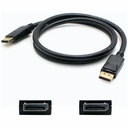 AddOn 1.5ft DisplayPort 1.2 Male to DisplayPort 1.2 Male Black Cable For Resolution Up to 3840x2160 (4K UHD)