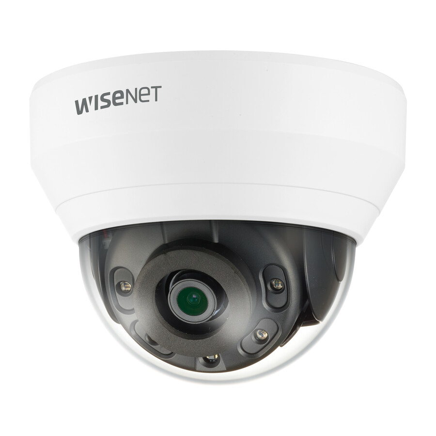 Wisenet QND-7012R 4 Megapixel Network Camera - Color - Dome - White