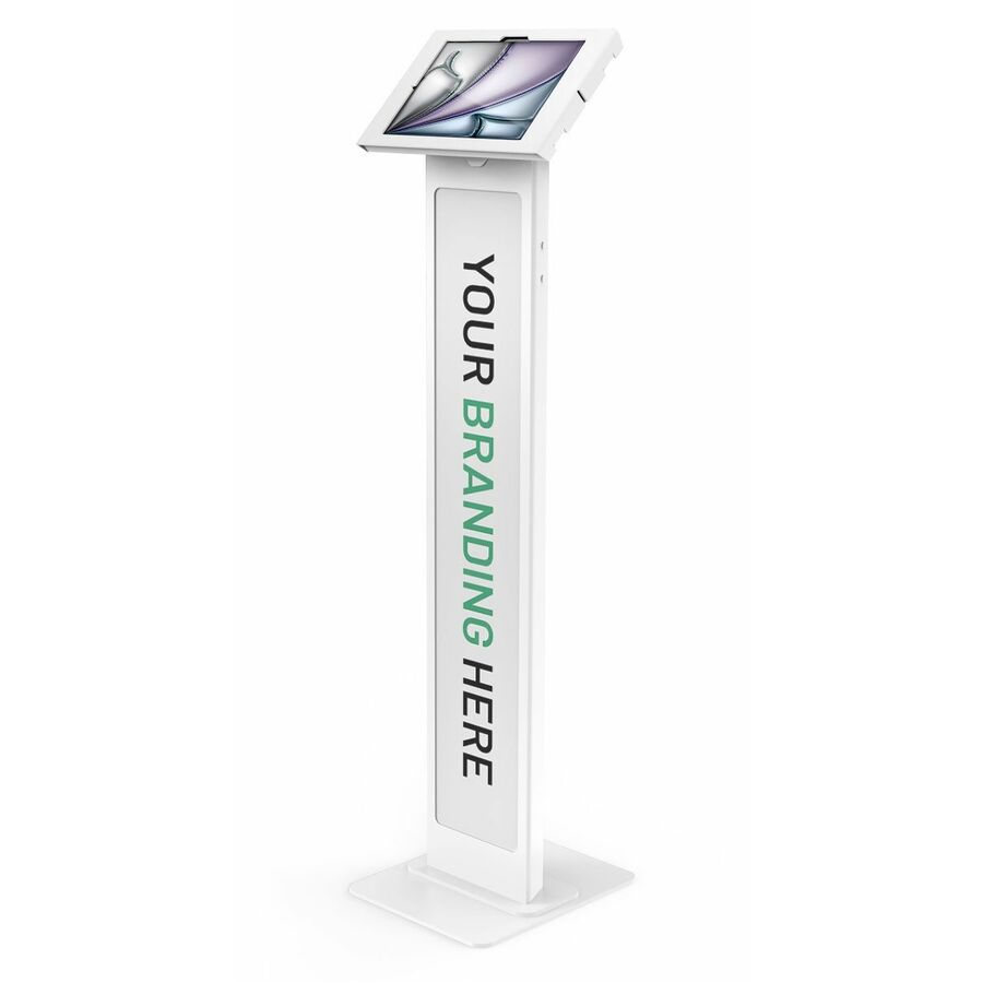 iPad Air M2/M3/M4 11" , Apex Enclosure Brandable Floor Stand - White