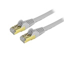 StarTech.com 14ft CAT6a Ethernet Cable - 10 Gigabit Category 6a Shielded Snagless 100W PoE Patch Cord - 10GbE Gray UL Certified Wiring/TIA - CAT6a Ethernet Cable delivers 10 Gigabit connection free of noise & EMI/RFI interference - Tested to comply w/ ANSI/TIA-568-D Category 6 requirements - 26 AWG stranded 100% copper UL Rated wire (E132276-A) - 100W PoE - Snagless Shielded Patch Cord