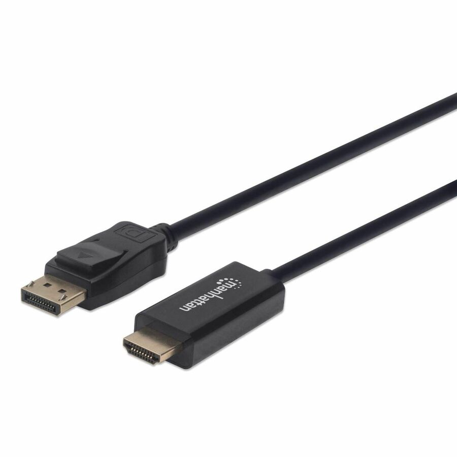 DisplayPort 1.1 to HDMI Cable, 1080p@60Hz, 1m, Male to Male, DP With Latch, Black, Not Bi-Directional, Three Year Warranty