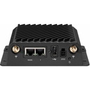 CradlePoint Wi-Fi 6 IEEE 802.11k/r/v/ax 2 SIM Ethernet, Cellular Modem/Wireless Router - 5G - LTE 2100, LTE 1900, LTE 1800, LTE 1700, LTE 850, LTE 2600, LTE 900, LTE 700, LTE 800, LTE 2300, LTE 1500, ... - 5G NR, LTE, WCDMA, UMTS, HSPA+, LTE Advanced Pro - Dual Band - 2.40 GHz ISM Band - 5 GHz UNII Band - 153.60 MB/s Wireless Speed - 1 x Network Port - 1 x Broadband Port - USB - Gigabit Ethernet - VPN Supported - DIN Rail Mountable