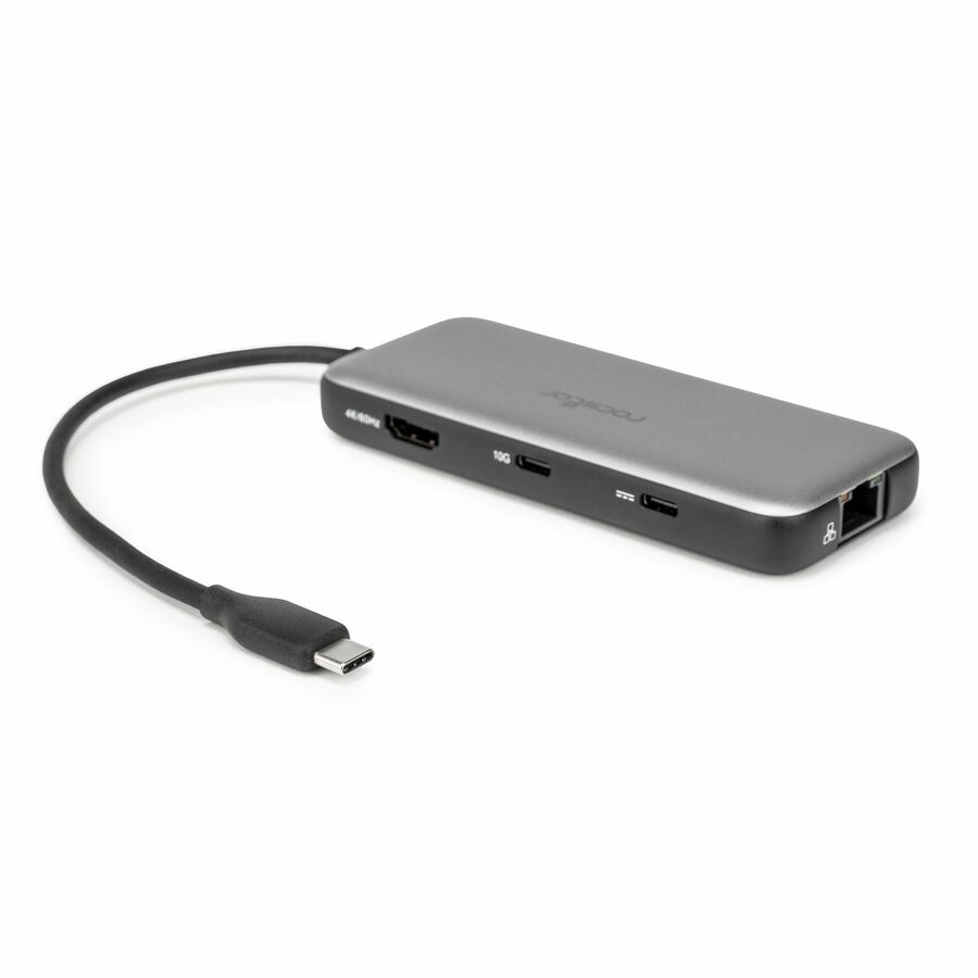 Rocstor Type-C to HDMI/USB-A 10GX2/Type-C data/RJ45/ PD Charging with DP1.4 Alt mode
