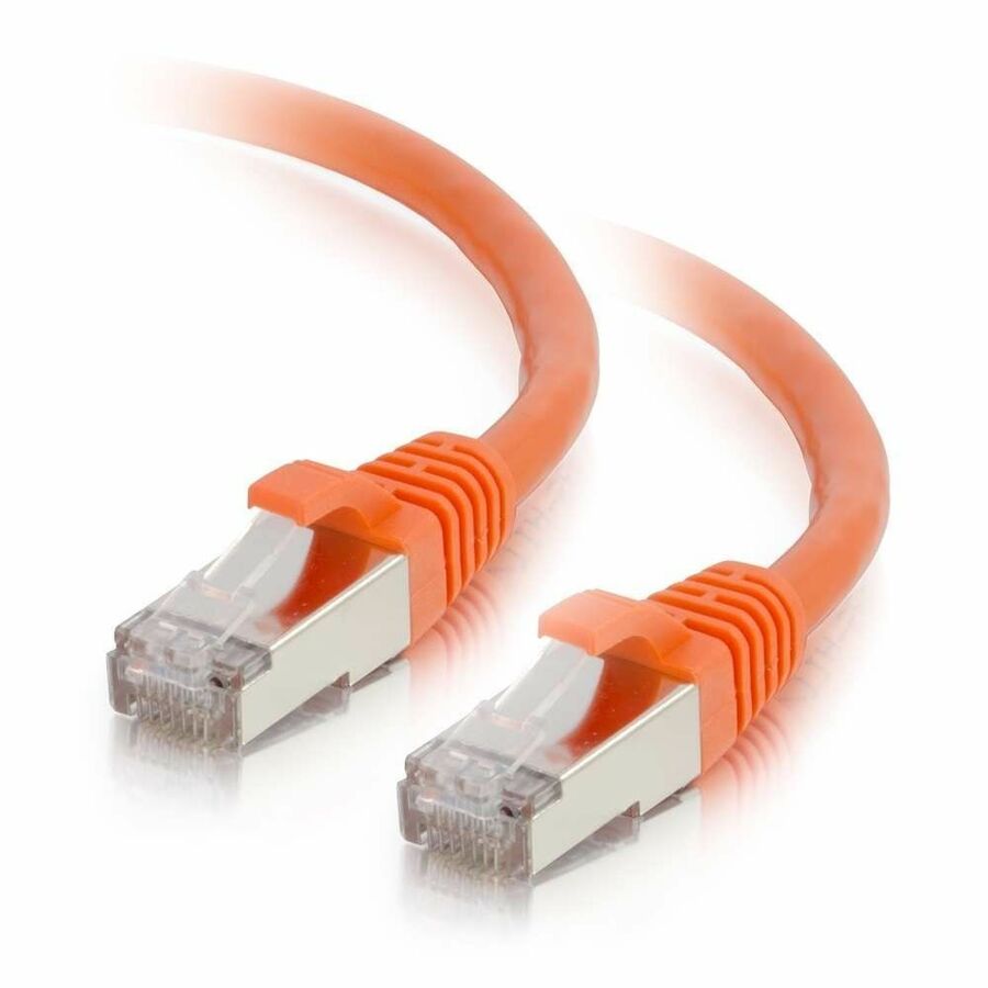 C2G-1ft Cat6 Snagless Shielded (STP) Network Patch Cable - Orange