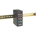 Black Box Industrial Ethernet Extender Multi-Drop Unit - G-SHDSL 2-Wire, 15-Mbps