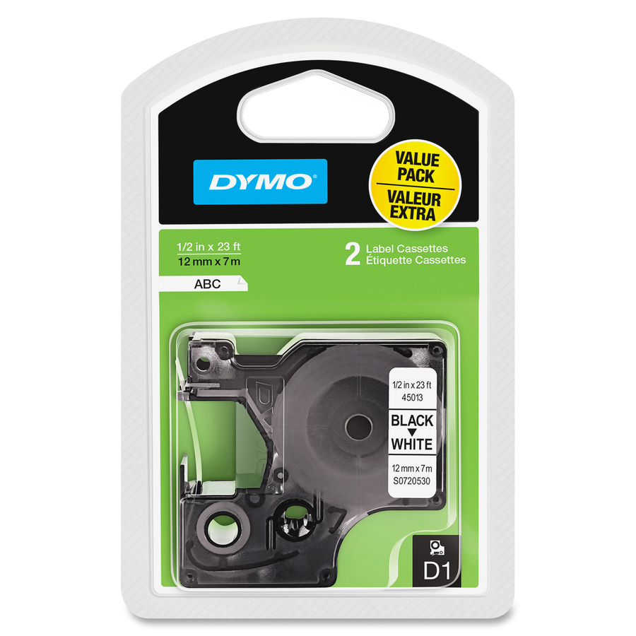 Dymo D1 1/2" Tape Label Cassette