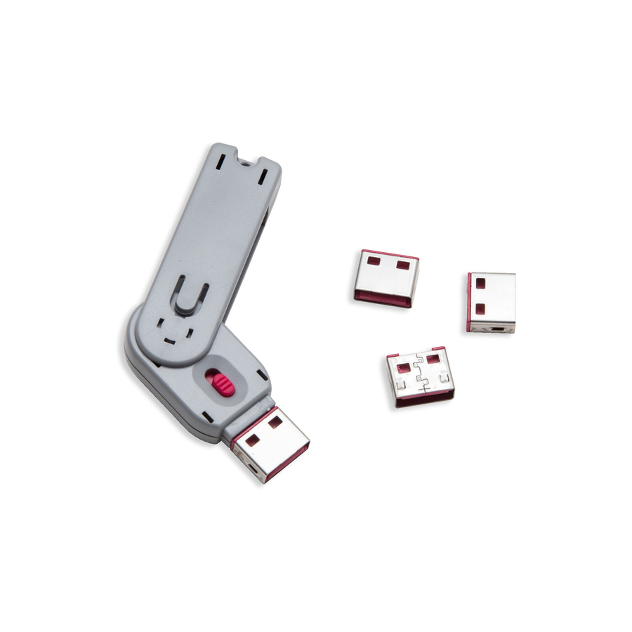 SYBA Multimedia USB Port Blocker with 1 Key and USB Lock