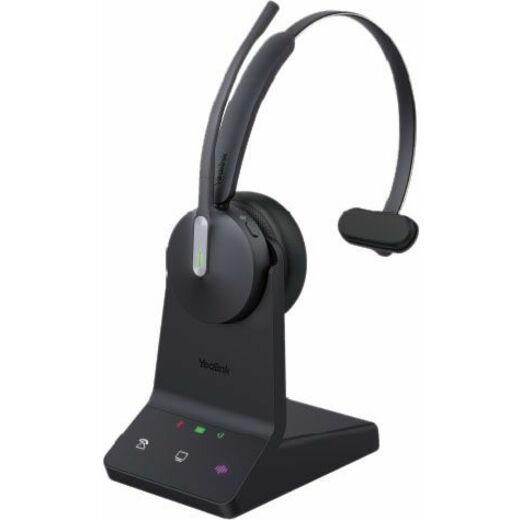 Yealink WH64 Headset - Microsoft Teams Certification - Mono - Wireless - Bluetooth/DECT - 20 Hz to 20 kHz - Over-the-head, On-ear - Monaural - Supra-aural - MEMS Technology, Noise Cancelling Microphone - Black