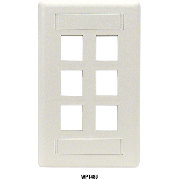 Black Box GigaStation2 6 Socket Network Faceplate
