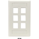 Black Box GigaStation2 6 Socket Network Faceplate