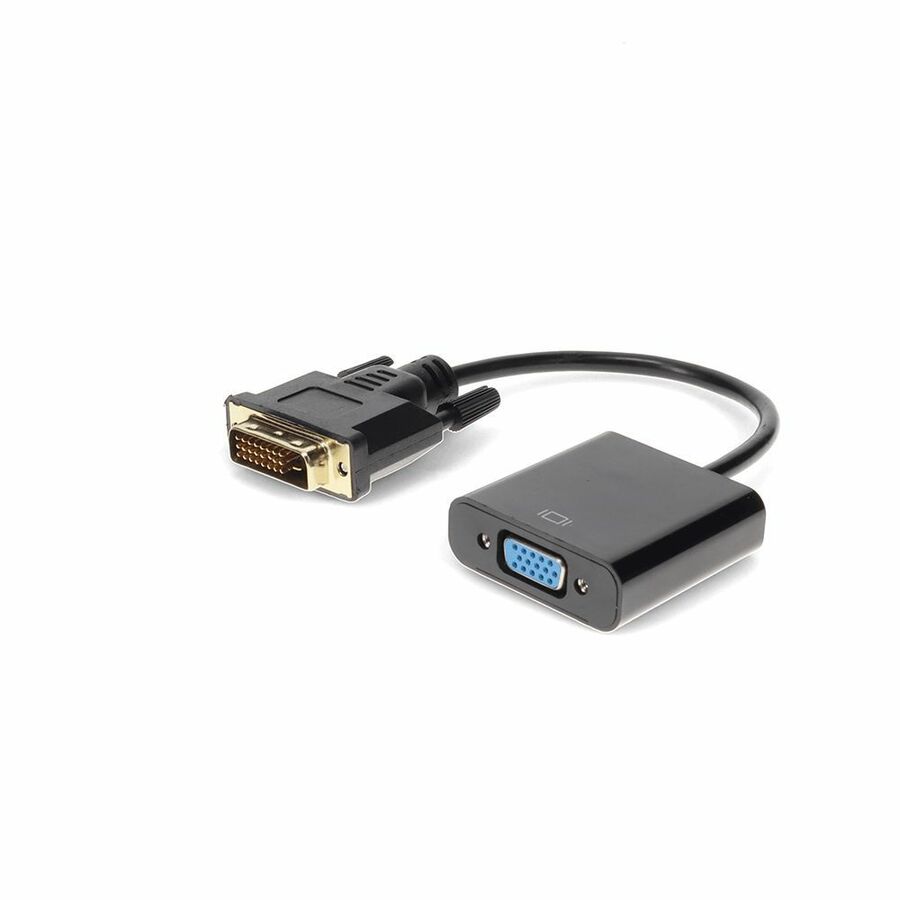 AddOn DVI-D Single Link (18+1 pin) Male to VGA Female Black Active Adapter For Resolution Up to 1920x1200 (WUXGA)