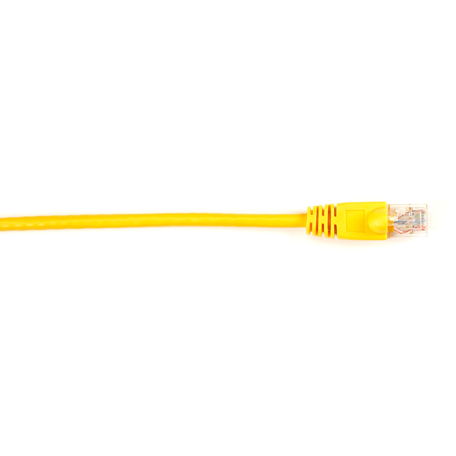 Black Box Connect Cat.6 UTP Patch Network Cable - 3 ft Category 6 Network Cable for Network Device - First End: 1 x RJ-45 Network - Male - Second End: 1 x RJ-45 Network - Male - 1 Gbit/s - Patch Cable - Gold Plated Contact - CM - 26 AWG - Yellow - 1 Each